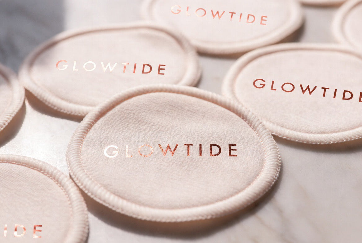 Glowtide Herbruikbare Reinigingspads — Set van 7 inclusief waszakje